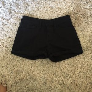 Black high waisted shorts